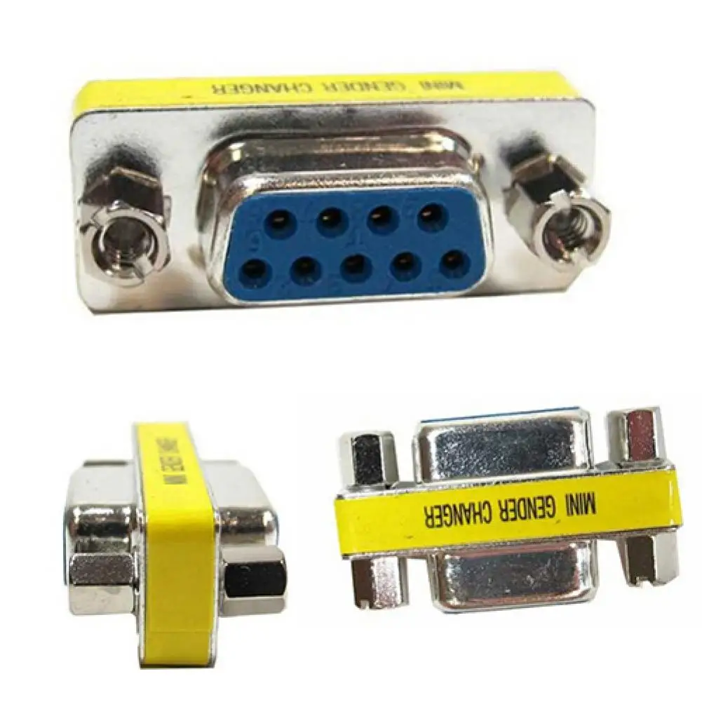 DB9 Mini Gender Changer Coupler Female to Female/Male to Male/Male to Female Mostly use with series RS-232 cables