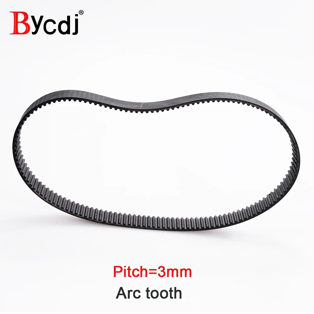 Arc HTD 3M Timing belt C=303 306 309 312 width 6-25mm Teeth101 102 103 104  HTD3M synchronous pulle303-3M 306-3M309-3M 312-3M