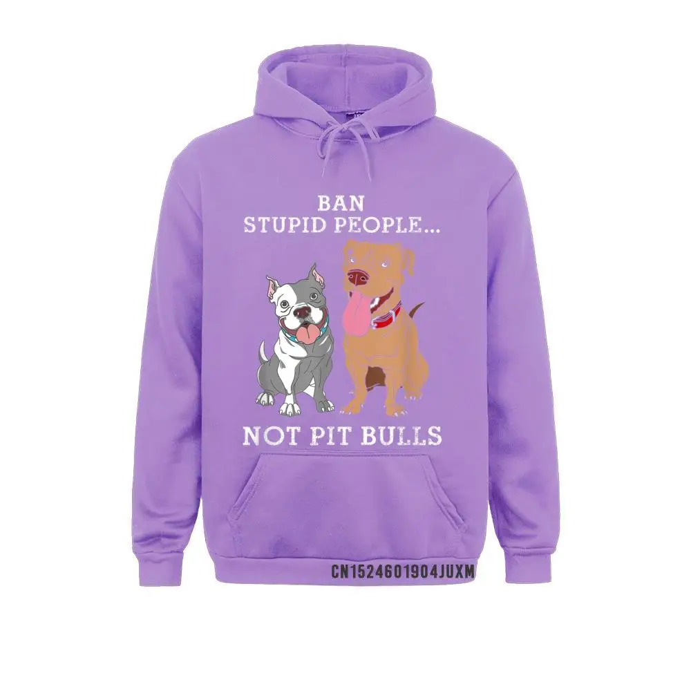 Ban Stupid People Not Pit-Bulls PitBull Gift 2021 Printing Men Sweatshirts Long Sleeve HoodiesSportswears Father Day