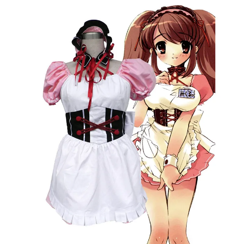 

The Melancholy Of Suzumiya Haruhi Cosplay Costume Pink
