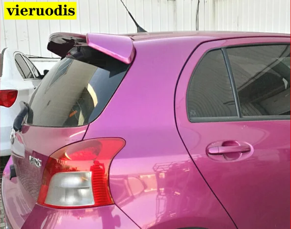 For Toyota Yaris Spoiler 2008 2009 2010 2011 Yaris RS Sport Spoiler ABS Material Car Rear Wing Primer Color Trunk Rear Spoiler