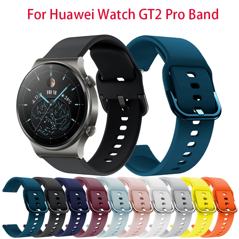 22mm width For Huawei Watch GT2 Pro GT2 46mm 2e Smart Watch Silicone Bracelet strap For HONOR Magic/Magic2 46mm Wrist band 22mm