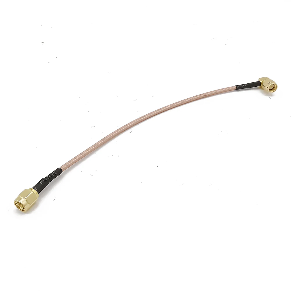 ALLiSHOP SMA Male to SMA Male jumper cable assembly SMA MALE RIGHT ANGLE TO SMA MALE STRAIGHT RG316 Cable 10CM/15CM/30CM/50CM/1M