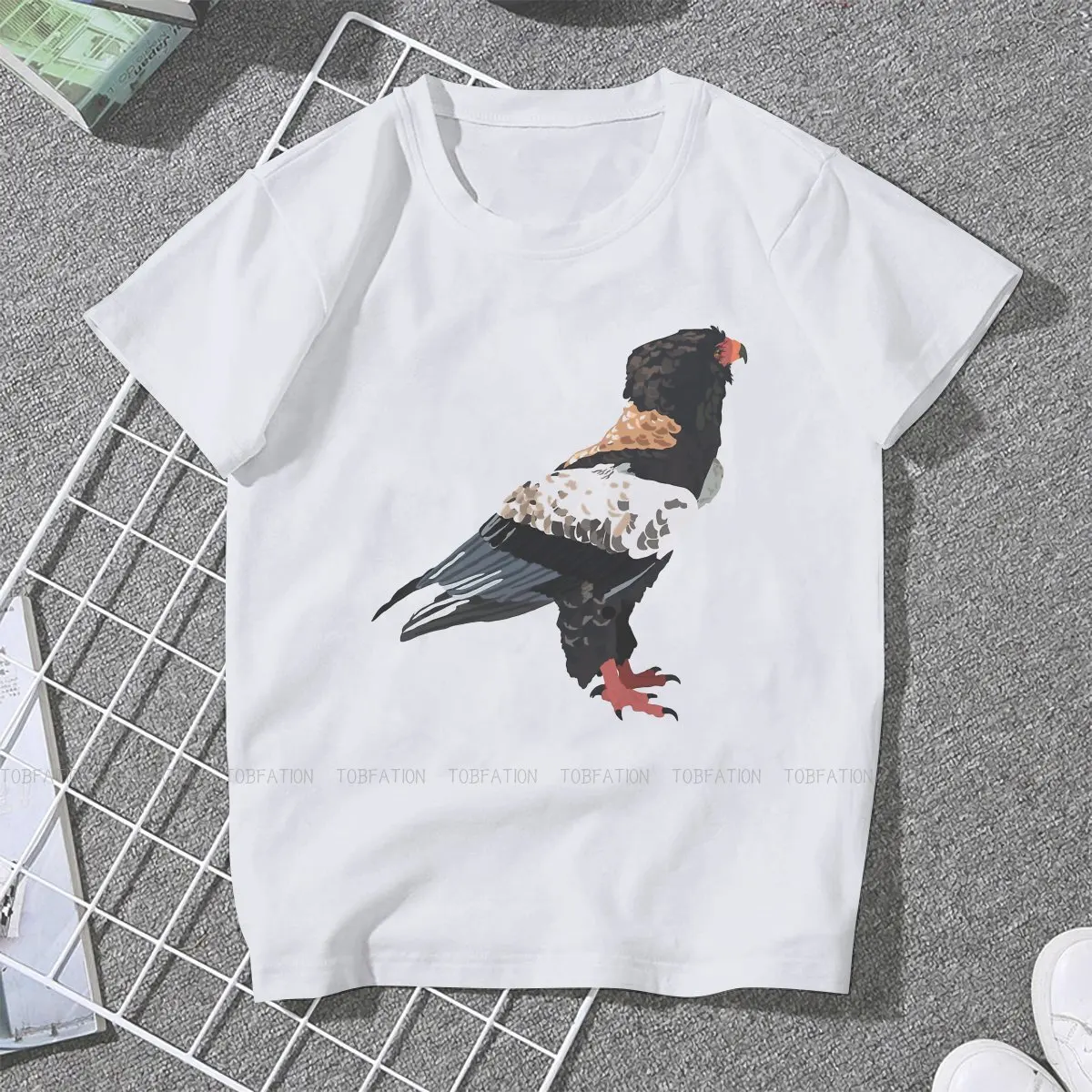 Falconry Austringer Hawk Girls T Shirt Bateleur Eagle Female Tops Harajuku Funny Tees Ladies 5XL Cotton Tshirt