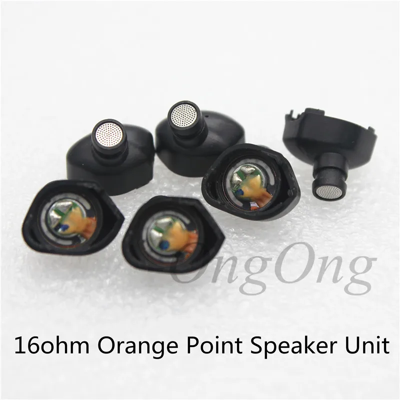 9.2mm Speaker Unit DIY Earphone Accessory For Headset Repair In-Ear Headphone 16ohm Horn Orange Point Driver