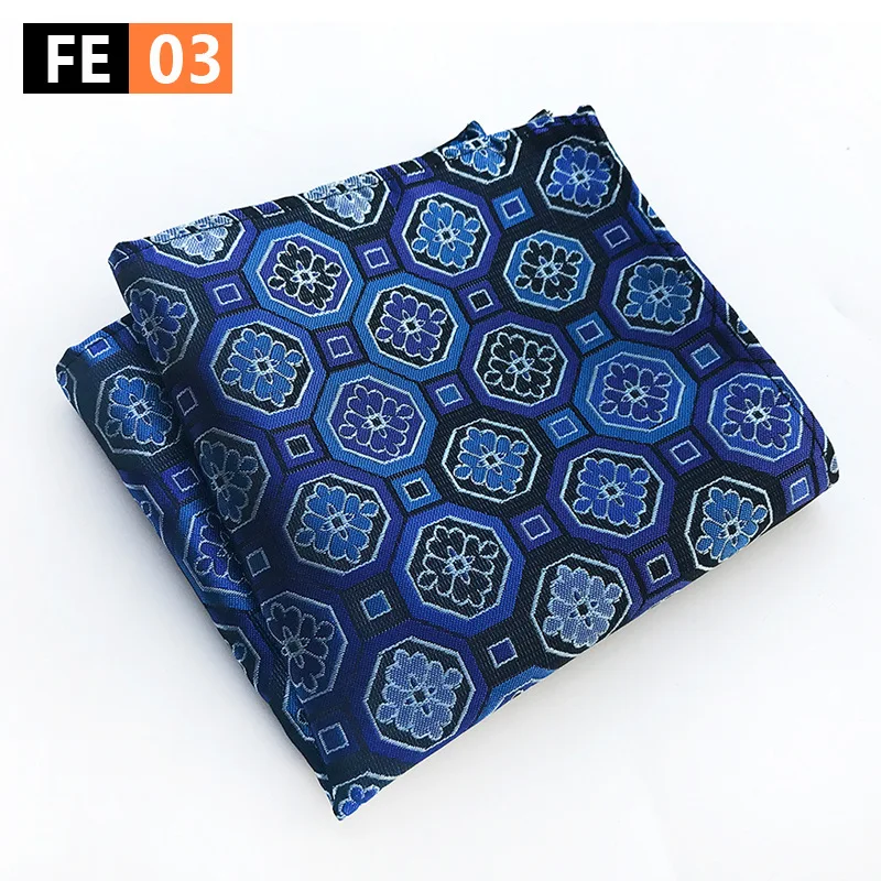 New Design Polyester Hanky Gold & Black Paisley Men Fashion Plaid Pocket Square Handkerchiefs for Men Suit Tie Handkerchief