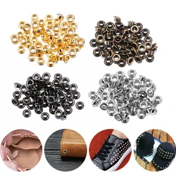 50Pcs 5MM Metal Eyelets Grommet Belt Rivet Buckles Leather Craft Repair Hiking Shoes Clothes Cap Bag Buckle Sewing Accessories