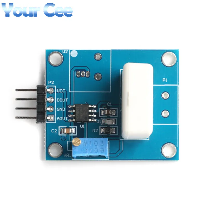 WCS1800 Hall Current Detection Sensor DC 5V 35A Short Circuit Overcurrent Detector Protection Module