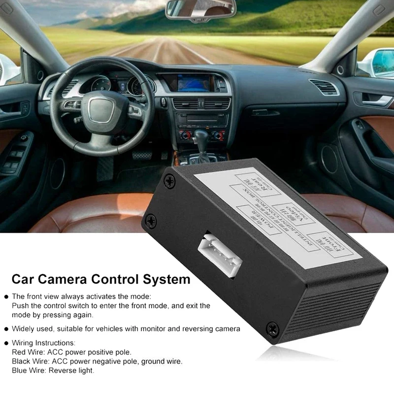 Car Front View Camera Switcher Parking Camera Converter Front Rear View Video Switch Channel Control Box