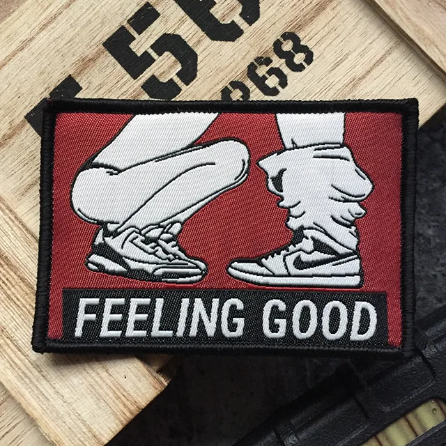 Sexy Funny Sex Adult Joke Patch Enjoy the Suck FEELING GOOD Rock Punk BIKER Dirty Fun Patches Badge For