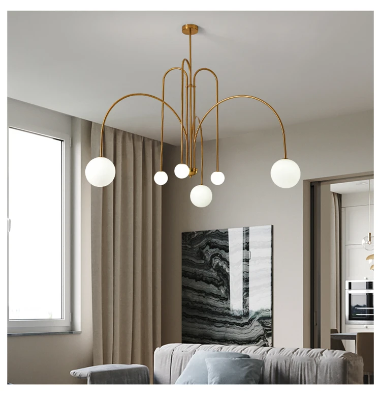 modern decoration pendant lamp frosted glass pendant light italy design light hinging lamp living room lighting project lighting