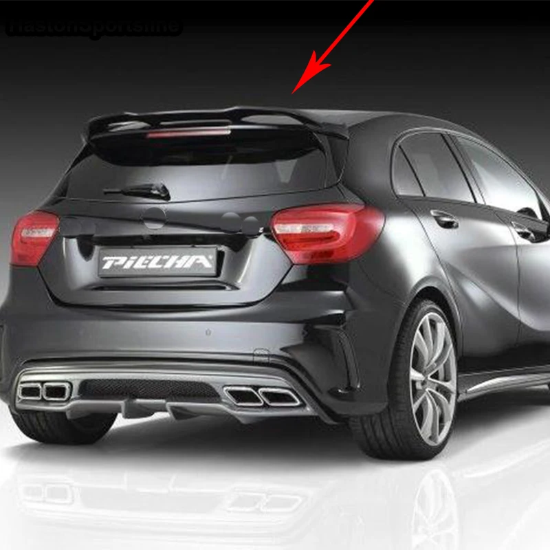 

W176 A45 FRP Unpainted Primer Car Rear Roof Wing Spoiler for Mercedes-Benz A-Class W176 A180 A200 A260 A45 AMG 2013-2017