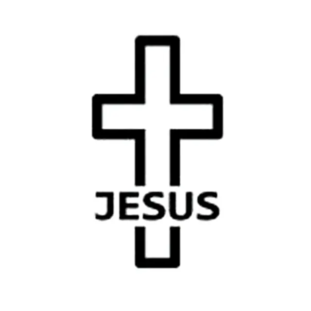 

7CM*12.2CM Cross JESUS Religious Car Sticker Reflective decal Car Window Door Wall Decal Car Stylings