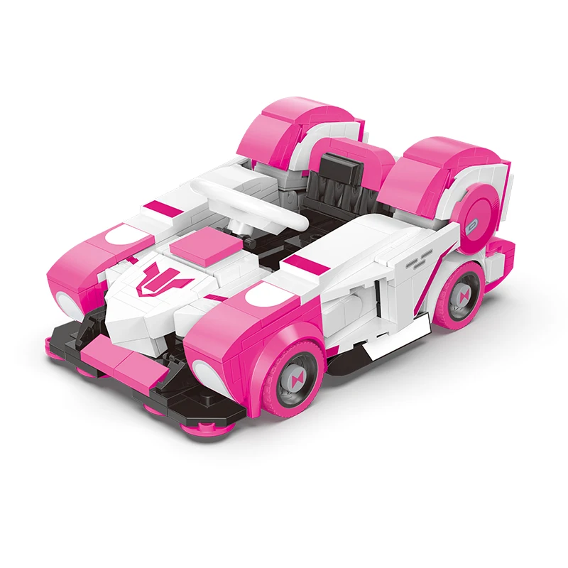 Kart Racing Series Bricks Toys Alloy Starship Marshmallow Pyron SR Atlas Novice Practice Car Set Building Blocks Mini Model Kit
