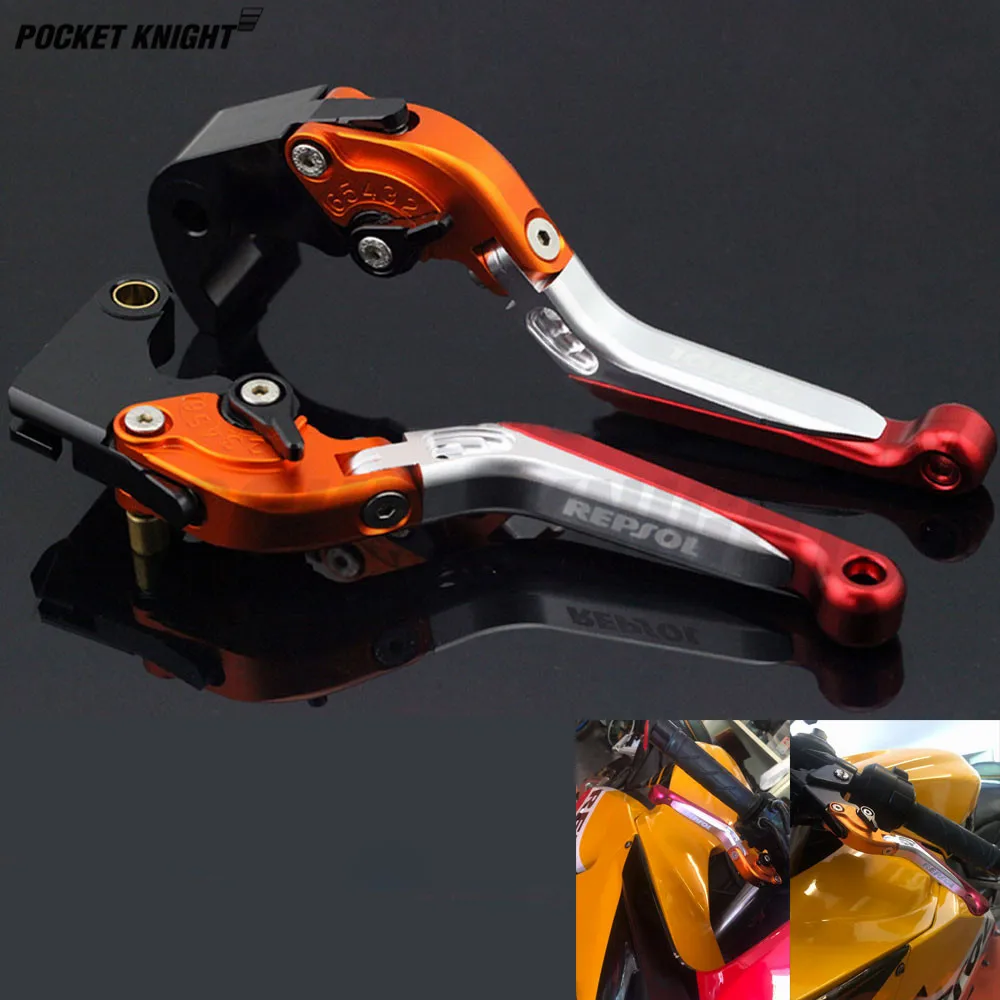 

Brake Clutch Lever For Honda CBR1000RR 2004-2019 CBR600RR 2003-2018 Motorcycle Accessories Folding Extendable Logo CBR RR Repsol