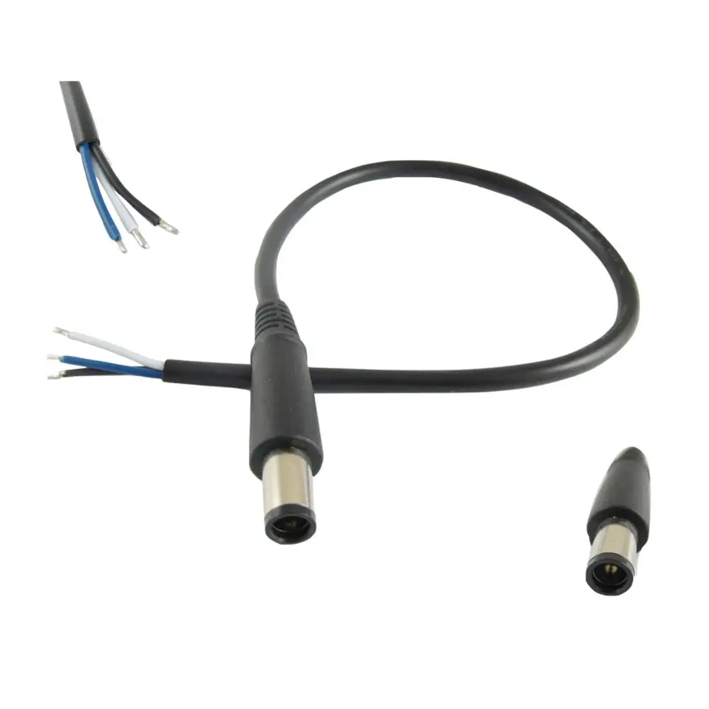 1 szt. Kabel z wtykiem DC 7.4mm x 5.0mm (męski) do DELL HP, zamiennik, 30cm/1ft
