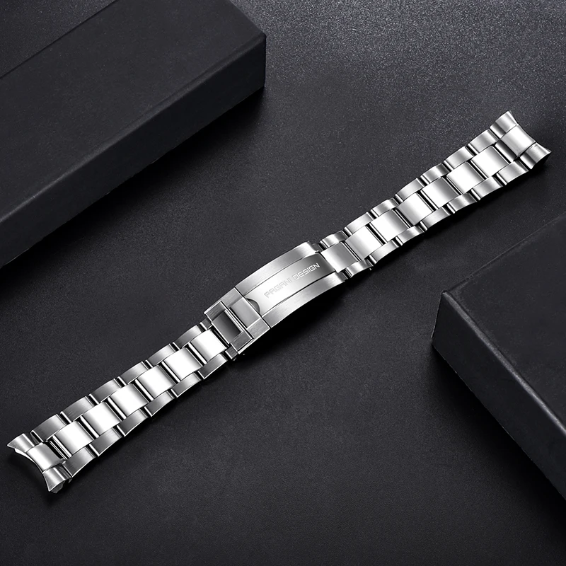 PAGANI DESIGN Original für PD1661, PD1662. PD1651 Uhr 316L Edelstahl Band Strap Jubilee Armband Breite 20MM, Länge 220MM