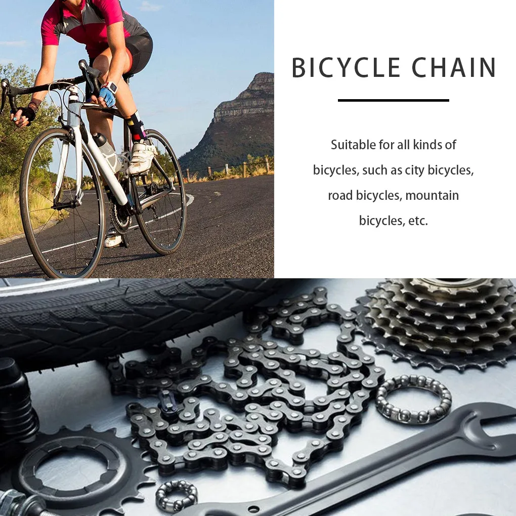 Ultralight 116L VG Sports 8 9 10 11 Speed Bicycle Chain Silver Gold Half Hollow Bike Chain Mountain Road Bike Full Hollow Chains