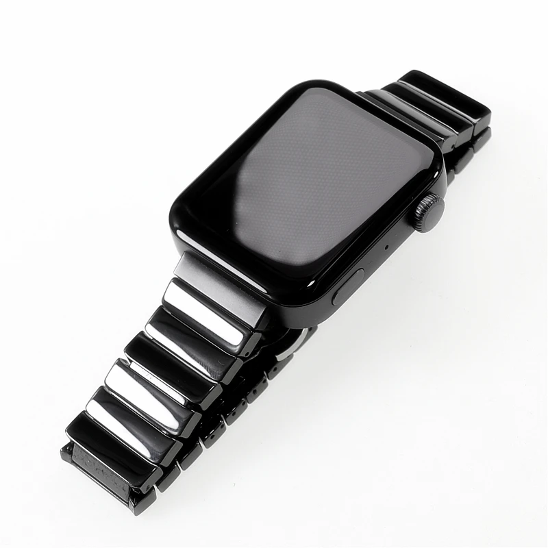 Suitable for Xiaomi smart MI watch dedicated high-end luxury smooth black ceramic strap 20mm bracelet wristband belt watchband