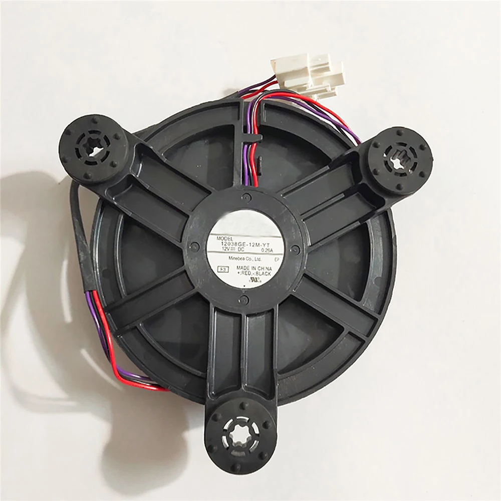 Refrigerator Cooling Fan For NMB 12038GE-12M-YT DC 12V 0.26A Two Wires Cooler