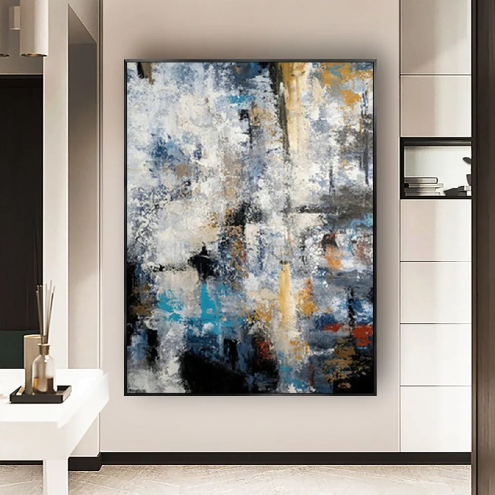 

American Decor Wall Image Modern Hand-Painted Oil Painting Abstract Starry Sky Art Canvas Picture For Home Living Room Decor Art