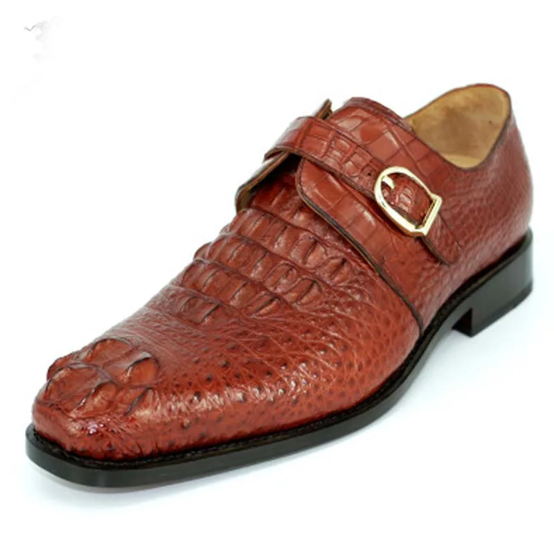 hubu custom summer  Genuine leather sole  crocodile leather shoes  Pure manual  crocodile shoes  Set foot  men shoes