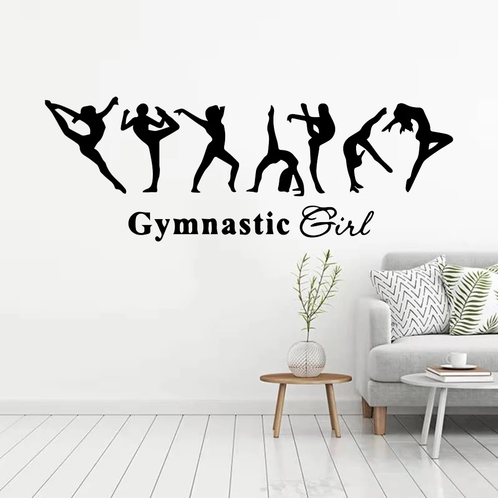 

Gymnastic Vinyl Wall Stickers Wall Decor For GYM Gymnastics Room Decoration Wall Art Decals Sticker Murals wallstickers