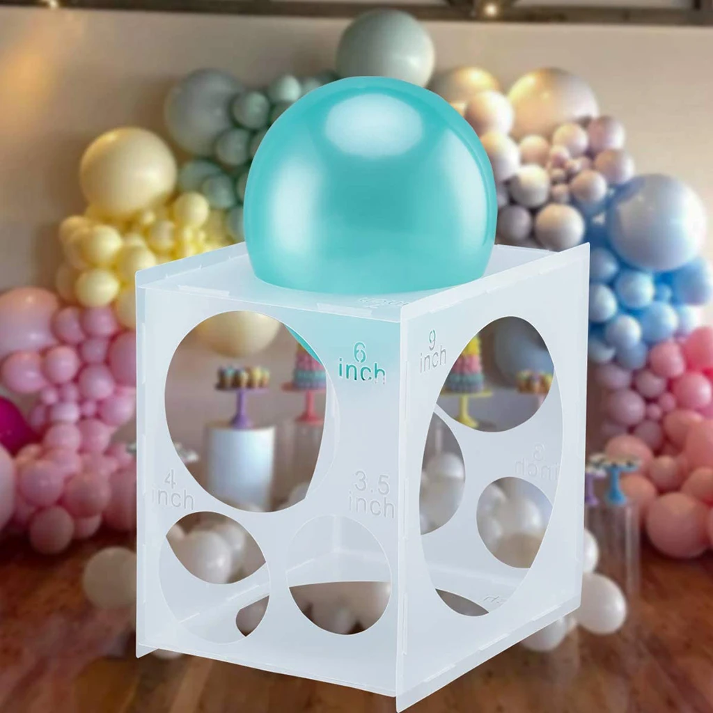 11 Gaten Inklapbare Ballon Sizer Doos Template Cube Voor Ballon Decoraties
