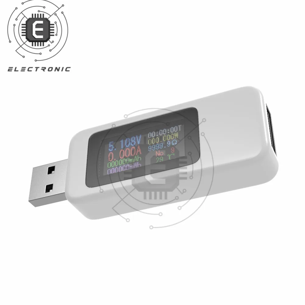 Индикатор заряда внешнего аккумулятора 4-30 в USB цветной экран цифровой дисплей индикатор заряда напряжения тока