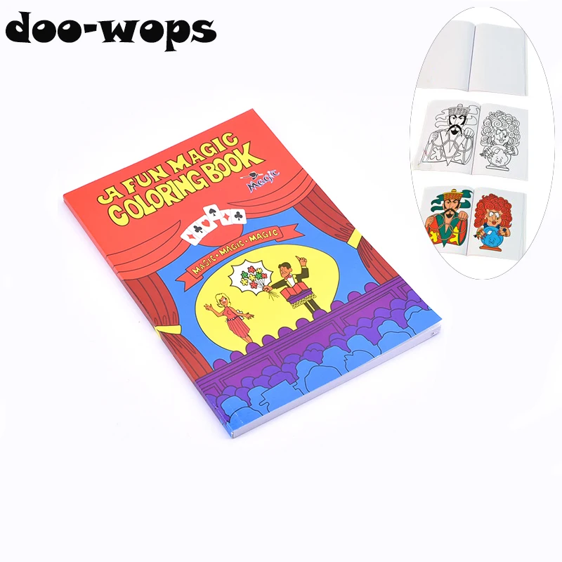 A Fun Magic Coloring Book Medium Size(20.5cm*13.5cm) Magic Tricks Best for Children Magie Stage Gimmick Illusion Mentalism Funny