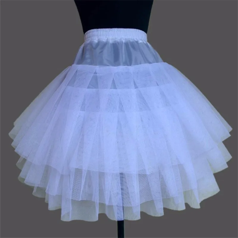 New Children Petticoats for Formal/Flower Girl Dress 3 Layers Hoopless Short Crinoline Little Girls/Kids/Child Underskirt