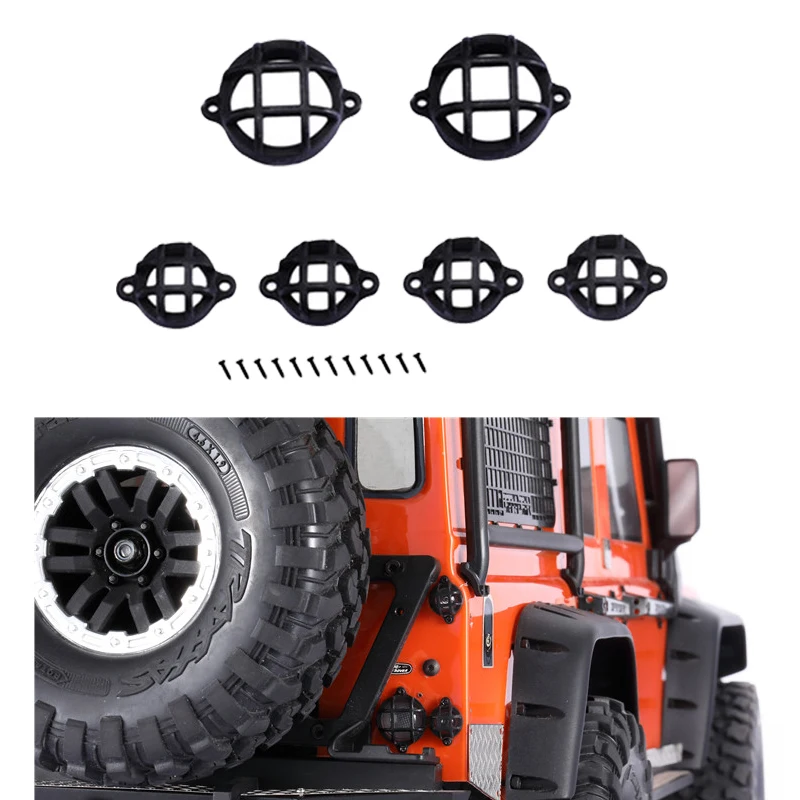 DJC Tail Light Guard Protector Rear Taillight Cover for 1/10 Defender D110 RC4WD Crawler Car Retrofit Part Accessories