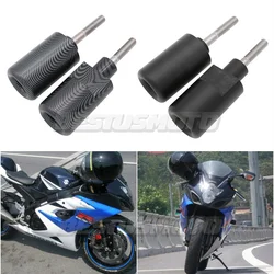 Motorcycle Black & Carbon No Cut Frame Sliders Crash Falling Protector For Suzuki GSXR1000 GSX-R GSXR 1000 K5 2005 2006