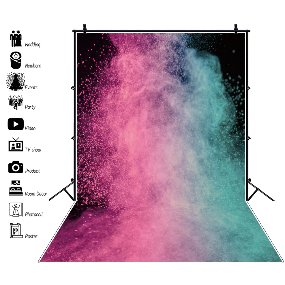 Laeacco Photo Backdrops Fantasy Magic Gradient Solid Color Dots Surface Texture Pattern Photographic Background Photo Studio