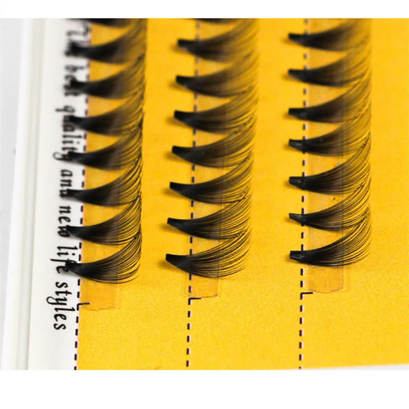 60 pcs/lot 20D handmade natural eyelash extension individual lashes nakeds make up eyelash 0.07 C curl individual lashes makeup