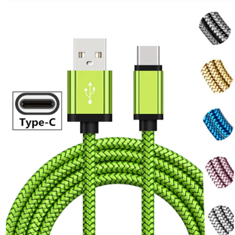 2.4A Type-C USB Fast Charging Cable For Xiaomi Redmi Note 10S 9S 9T 8T 11 10 9 8 Pro USB C Braided Data Cable Phone Charger Cord