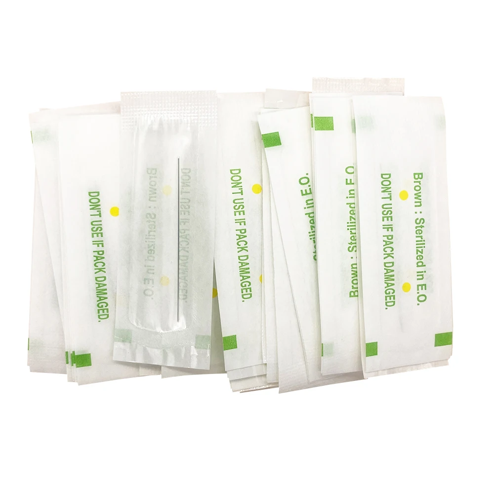 100Pcs 0.4*50mm Single Tattoo Needles For Cosmetic Tattoo Makeup 1RL Eyebrow Tattoo Needles For Permanent Makeup - Image 2