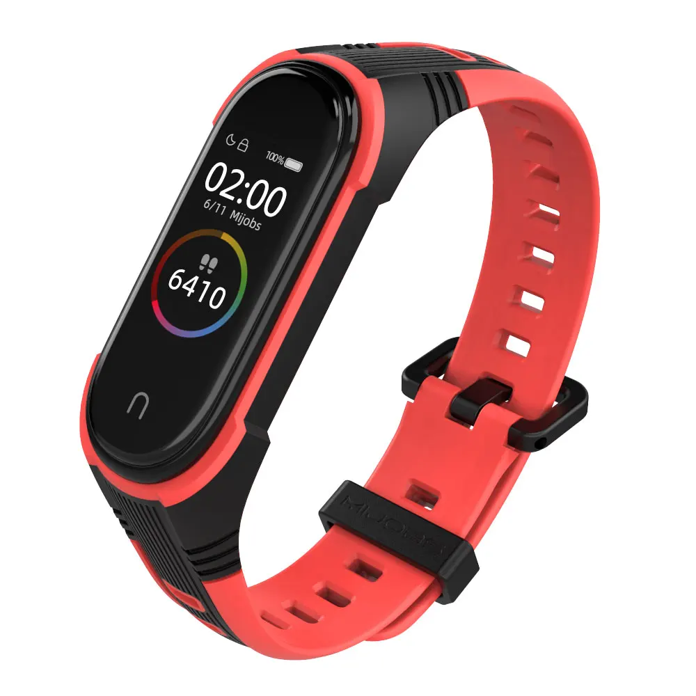 Per Xiaomi Mi Band 7 6 5 4 3 8 bracciale con cinturino per cinturino Mi Band 6 cinturino in Silicone Miband 5 Correa cinturino per orologio Amazfit Band 5 cinturino