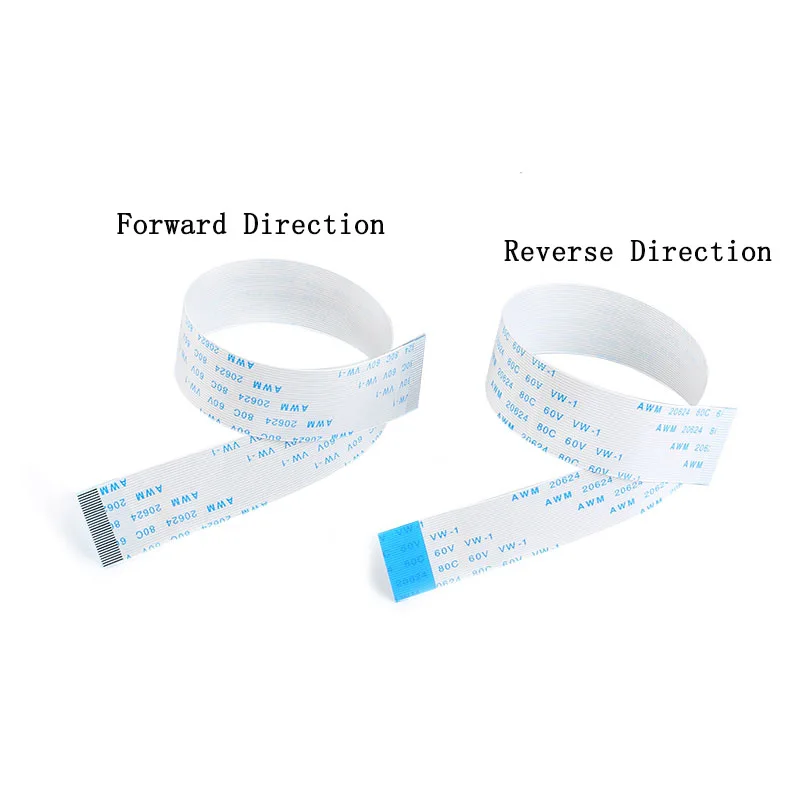 10 Uds cinta FPC/FFC Cable plano Flexible 24 26 30 32 34 40 pines paso 0,5/1,0 MM Cable 6/10/15/20/25/30/40CM Cable plano Flexible