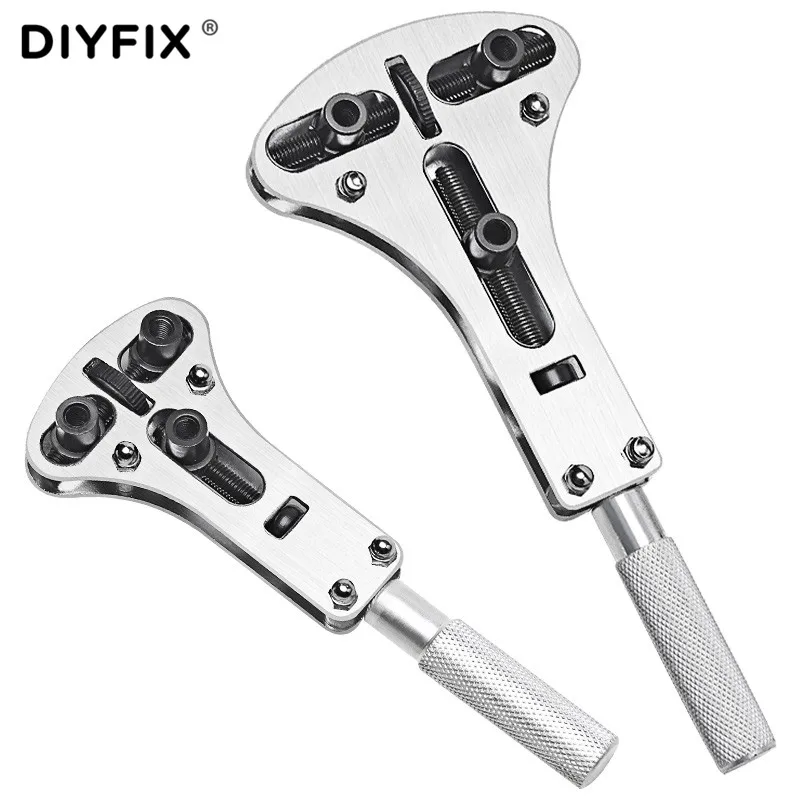 DIYFIX Adjustable Watch Repair Tool Three-claw Open Cover Watch Bottom Opener Bottom Cover Remover Back Cover Replace Repair kit