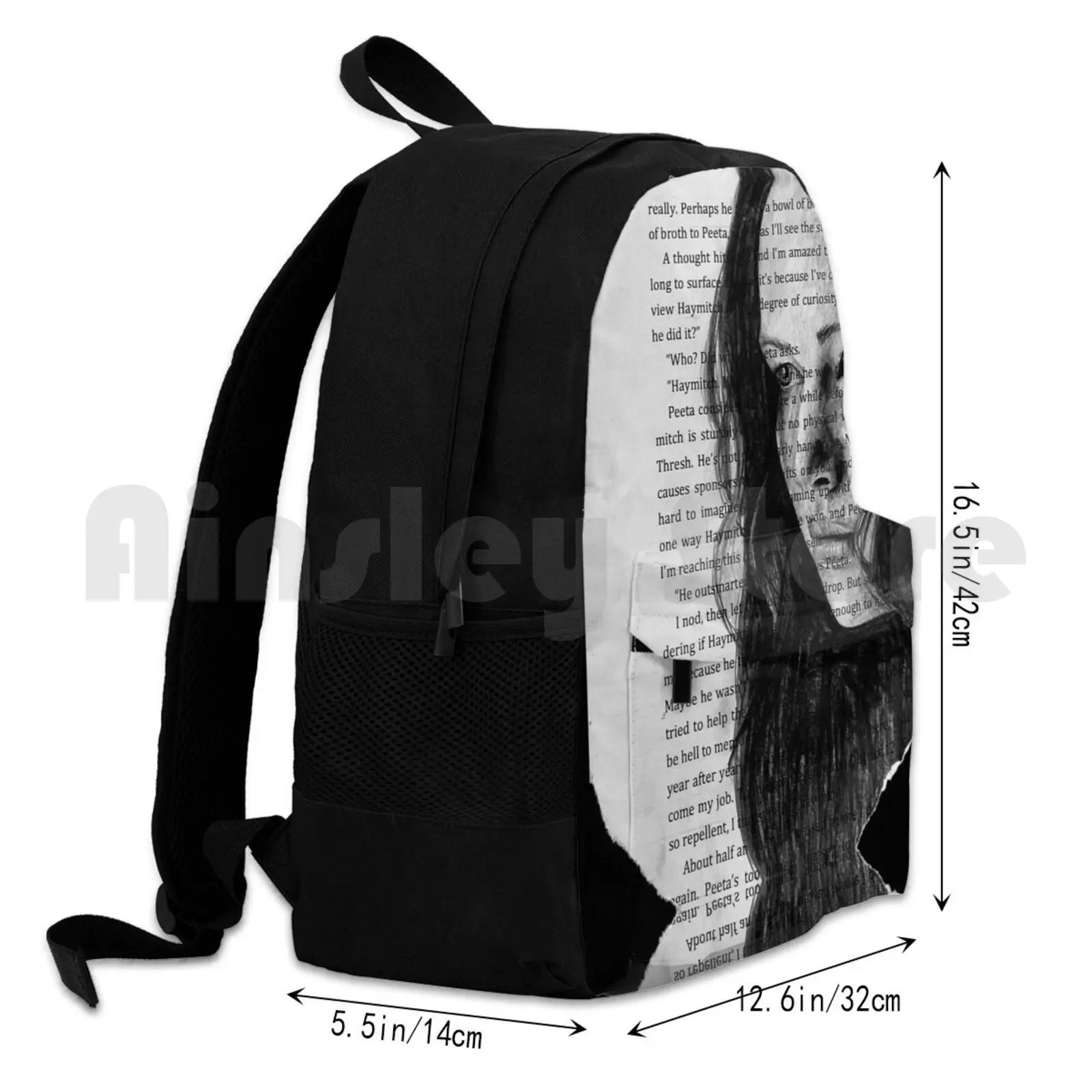 Katniss Everdeen Portrait Book Outdoor Hiking Backpack Riding Climbing Sports Bag Katniss Everdeen Thg The Hunger Games