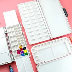 Professional Moisturizing Sealed Paint Palette Portable Empty Paint Box For Watercolor Gouache Acrylic Oil Painting Art Supplies