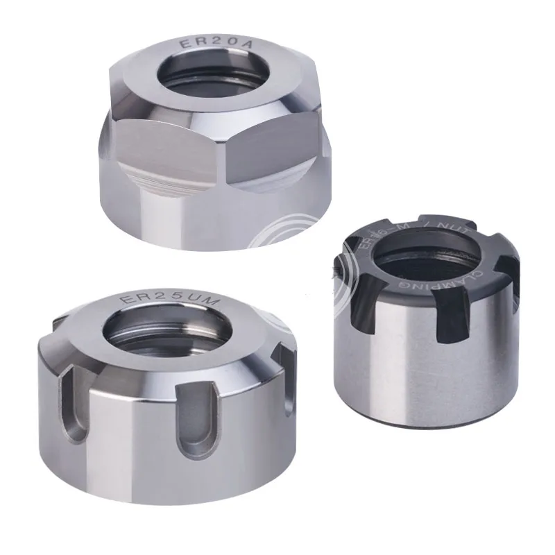 High precision ER11 ER16 ER20 ER25 ER32 A UM China\'s Best Quality and High Precision ER Nut CNC Tool Frame Nut Engraving machine