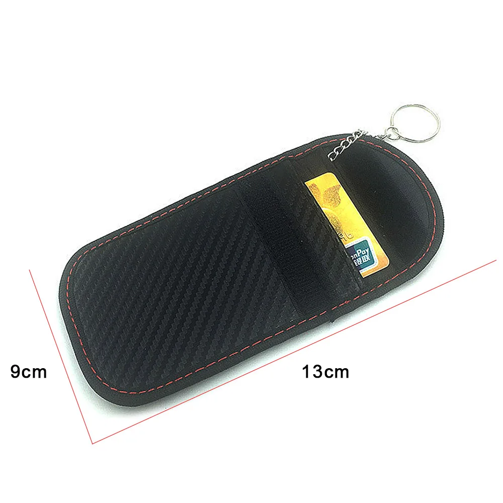 Mini Car Faraday Bag Signal Guard Blocker single layer/dual layer  PU Leather Keyless RFID Bag Signals Blocking Pouch