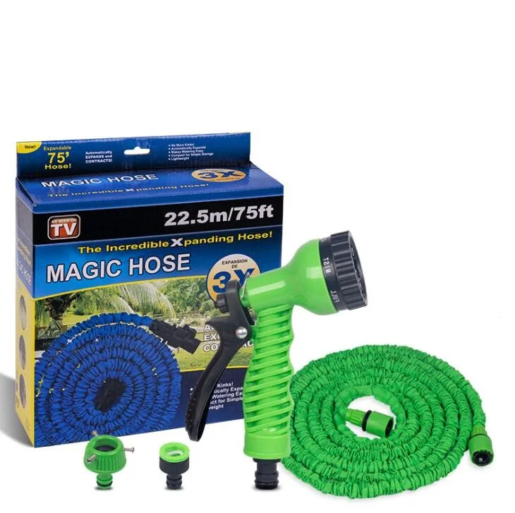 25FT-250FT Garden Hose EU Hose Plastic Hoses Pipe With Spray Gun Expandable Magic Flexible Car Wash Hose Spray