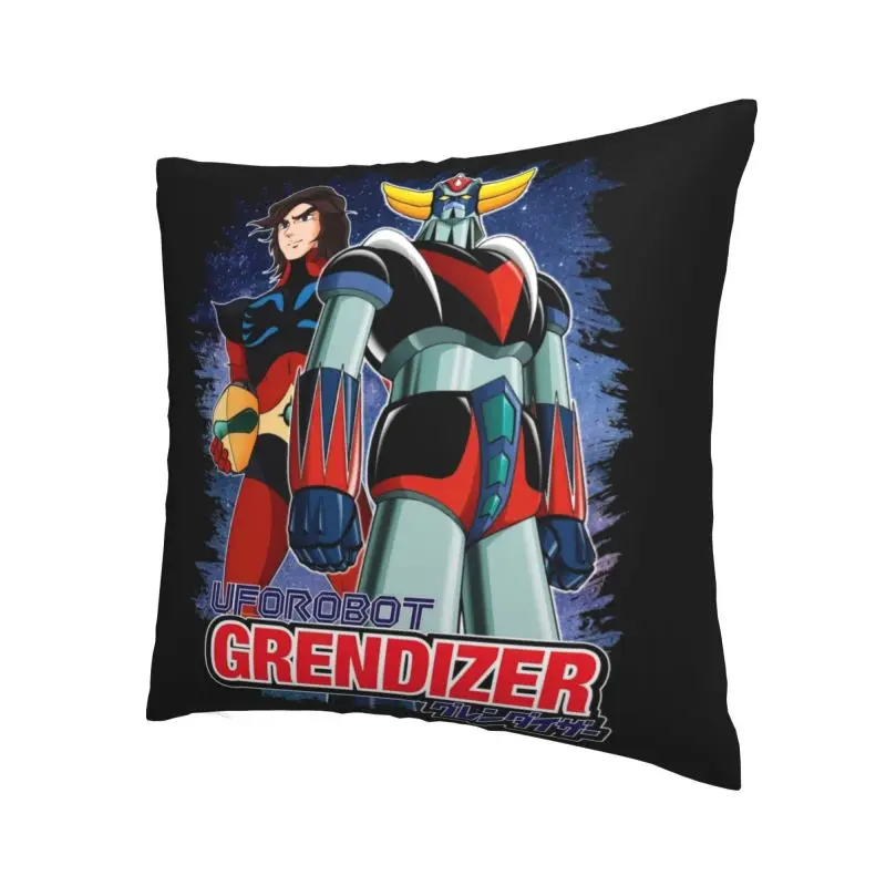 Goldorak Grendizer Actarus Cushion Cover Sofa Decoration UFO Robot Goldrake Square Throw Pillow Case 45x45