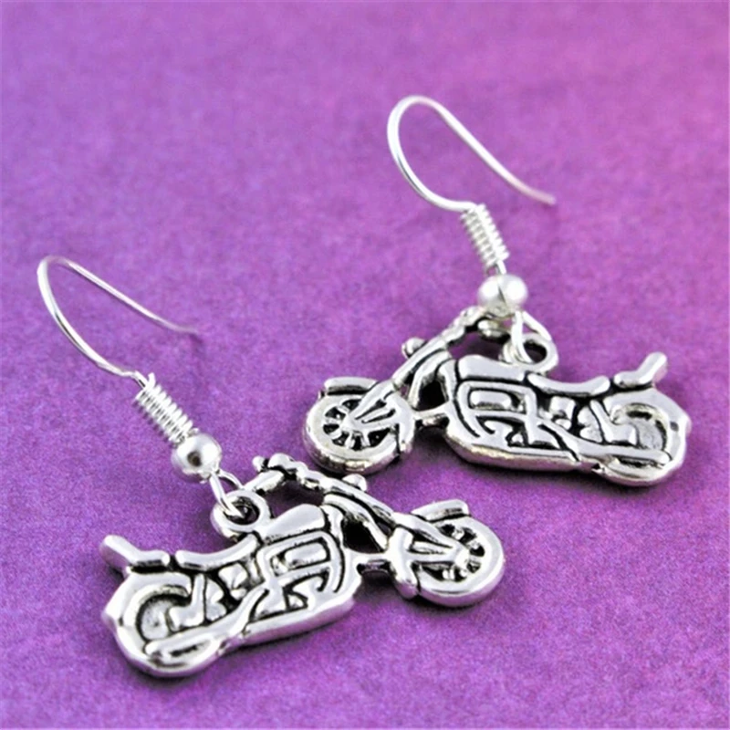 Motorbike Earrings, Motorcycle Jewellery, Biker Jewelry, Bike Earrings, Biker Gift for Her, Cool Punk Earrings