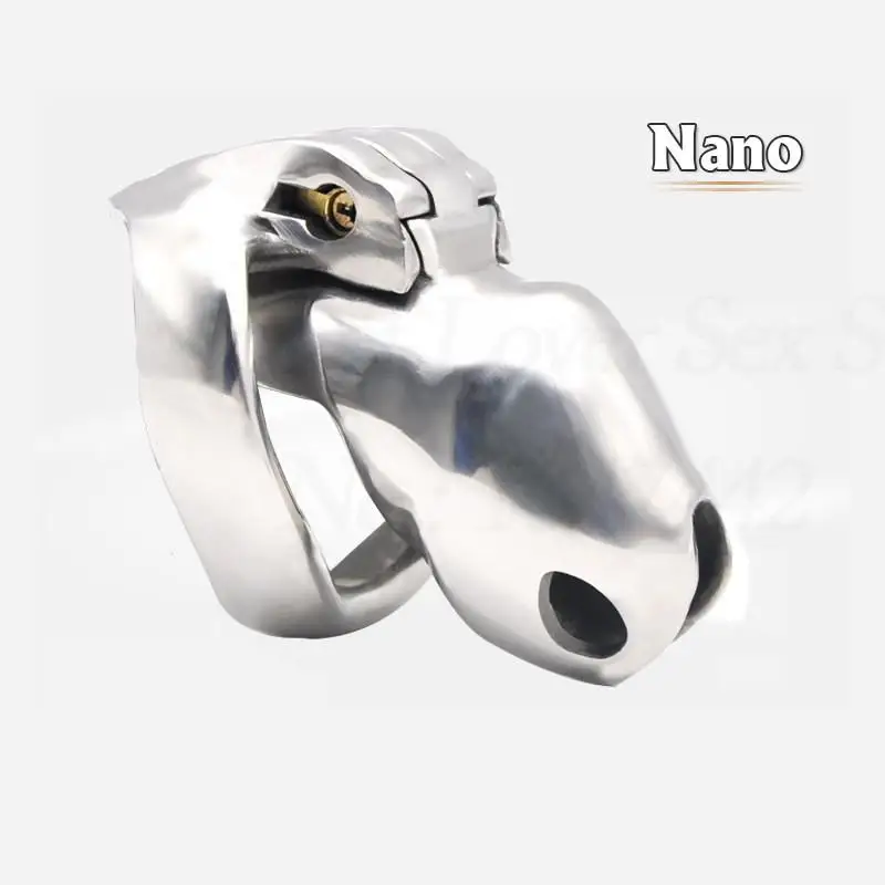 New Stainless Steel HT V4 Penis Cage Lockable Penis Lock Cock Cage Penis Metal Cock Ring Chastity Cage Sex Toys For Men.