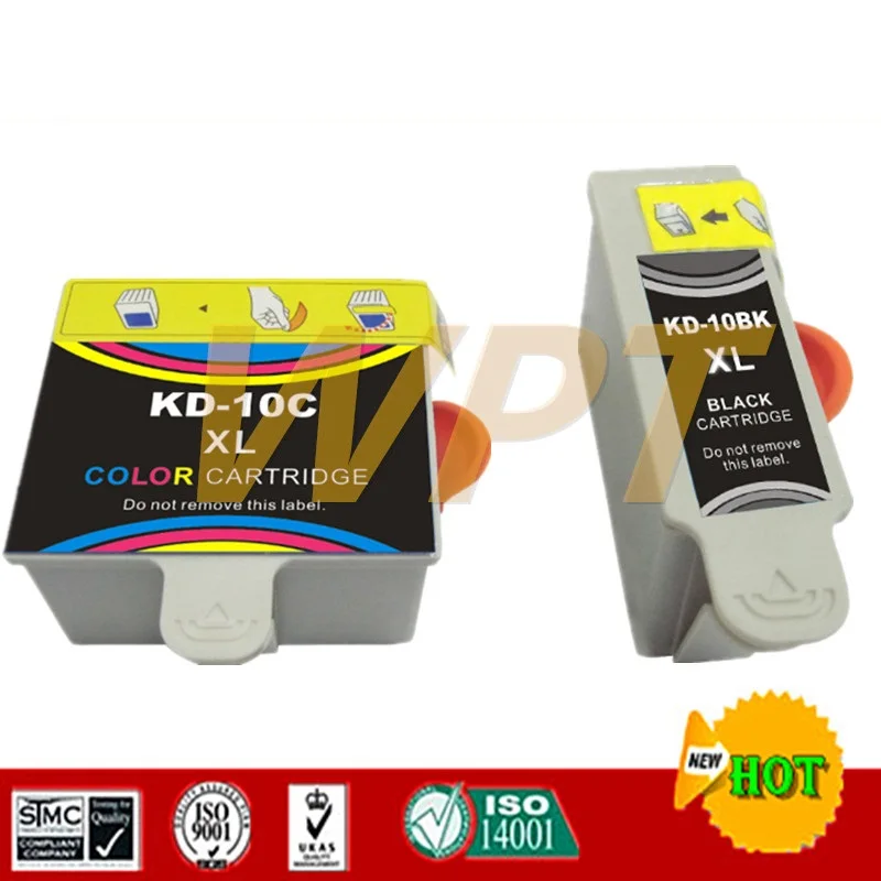 

Совместимый чернильный картридж 2 шт. для KODAK 10 Series 10C 10B 10BK 5300 ESP 3 5 7 9 для KD10 KD-10