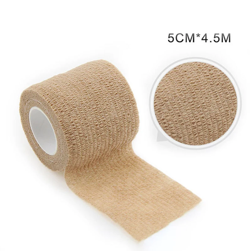 Self Adhesive Sports Wrap Bandage Breathable Cohesive Bandage Wrap Roll High Elasticity Self-Adherent Tape B2Cshop